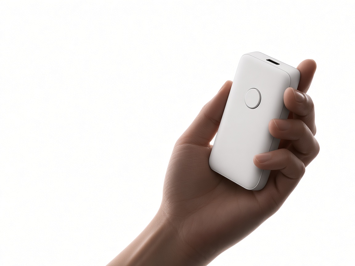 Gubork hardware wallet held in hand